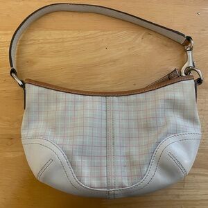 Coach Plaid Shoulder Bag